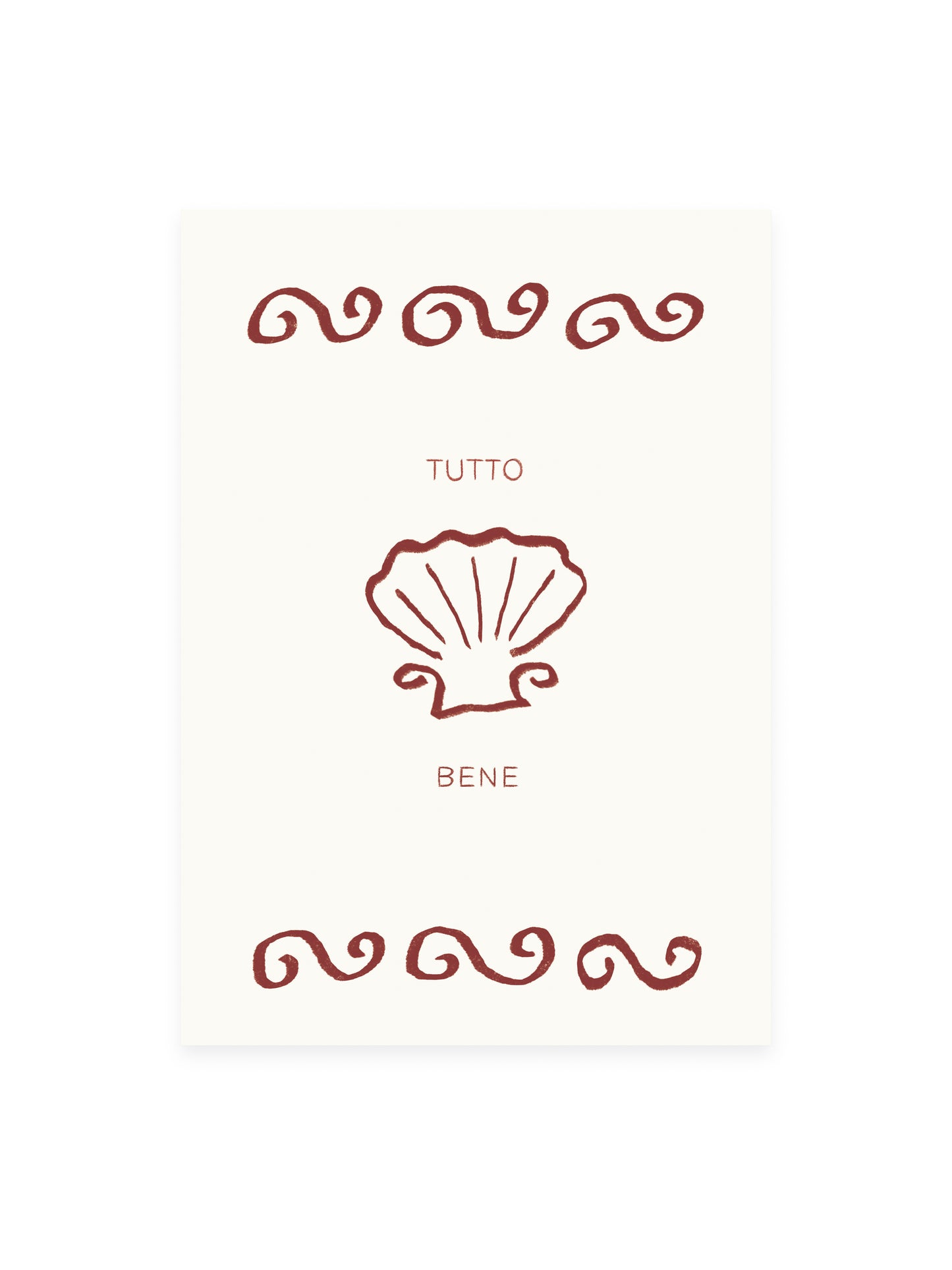 Postcard 'tutto bene' (risography)