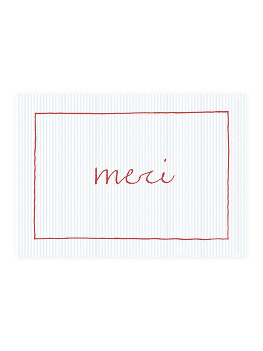 Postcard 'merci'